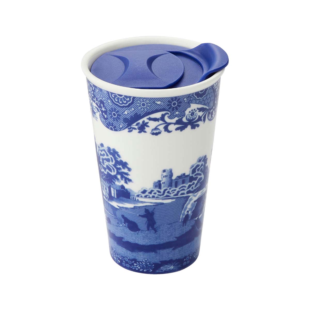 Blue Italian Travel Mug image number null